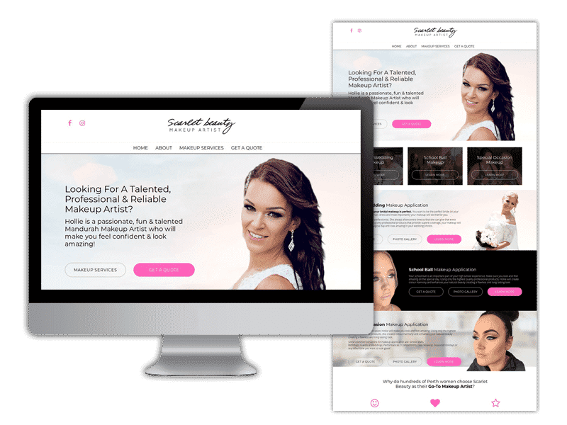 Scarlet Beauty Makeup